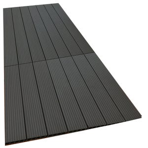 Lame de terrasse composite noire 21 x 138 mm Long. 2,4 m