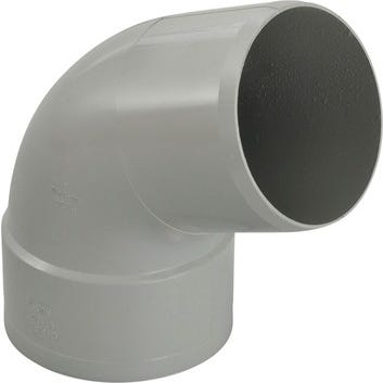 Coude PVC gris 67.30° Diam.100 mm