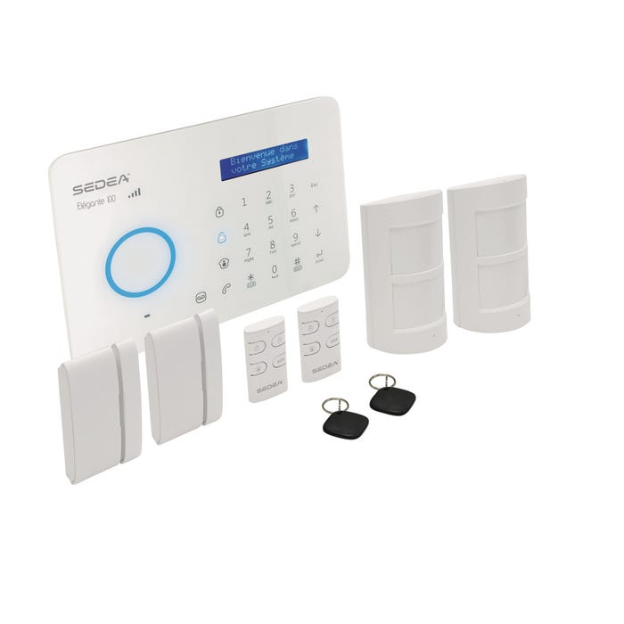 Pack alarme maison sans fil RTC/GSM Elegant 100