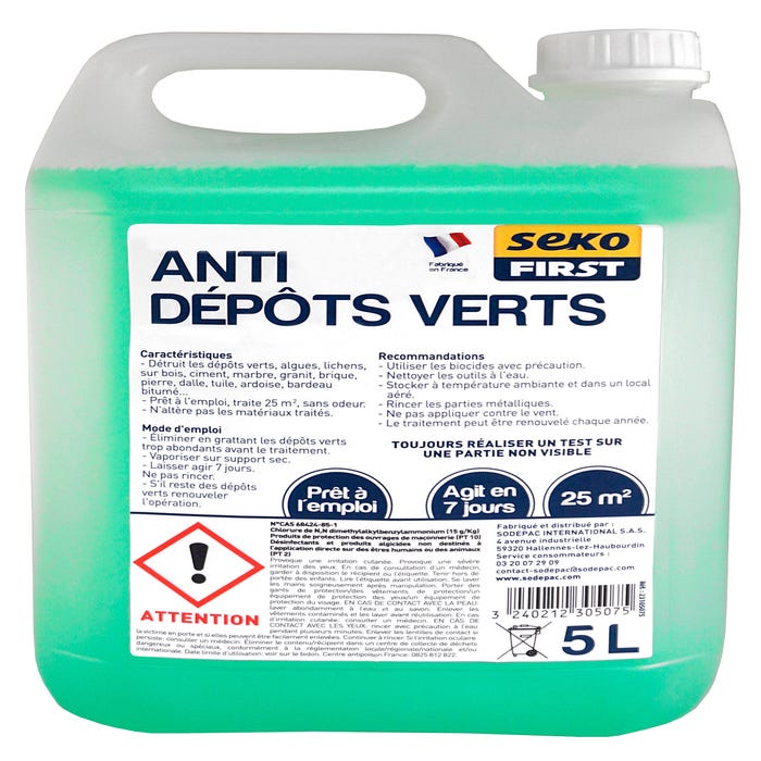 Seko first anti-depots verts 5l