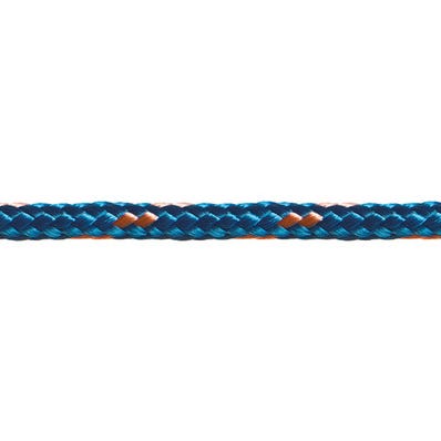 Cordeau polyester bleu Long.1 m Diam.3 mm