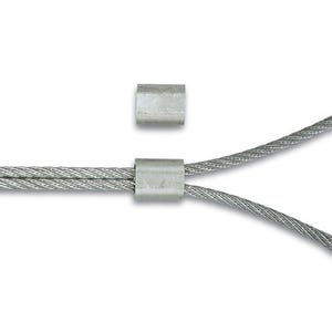 Manchons aluminium pour cable Diam.2mm 4 pièces