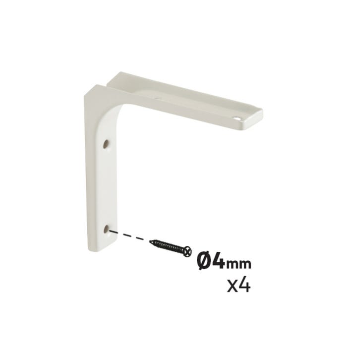 Lot de 2 équerres pour étagères Lot de 2 équerres pour étagères