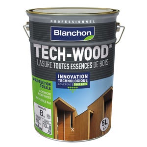 Lasure bois extérieurs verticaux incolore 5 L Tech-Wood® - BLANCHON