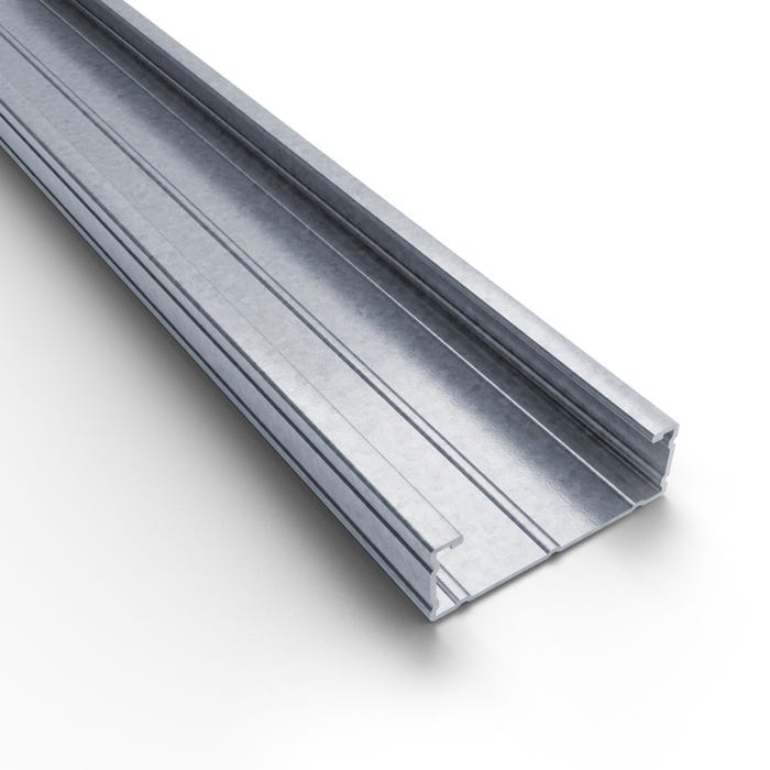 Rail métallique 20/25 mm Long.2,35 m NF - PLACOPLATRE