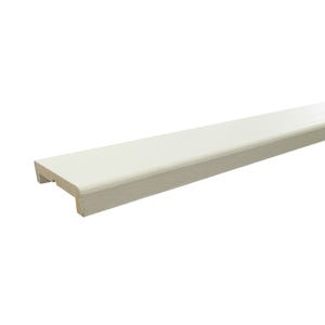 Nez de cloison en MDF revêtu papier blanc 11 x 53 mm Long.2,5 m - SOTRINBOIS