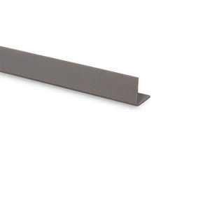 cornière pvc gris aluminium 30x30mm L. 260 cm