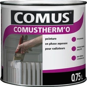 Peinture radiateur acrylique satin blanc 0,75 L Comustherm'O - COMUS