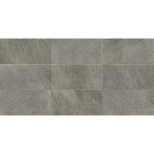 Carrelage sol intérieur effet pierre l.30x L.60cm - Regent Grey