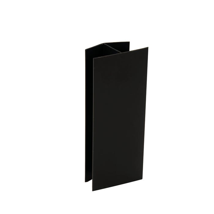 Raccords de jonction droite noirs pour plinthe ép. 16-19 x h. 150 mm x4