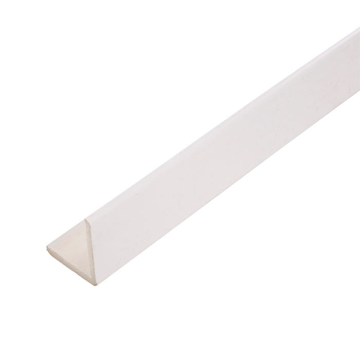 Baguette d'angle PVC cellulaire l.250 x H.2,5 x Ep.2,5 cm