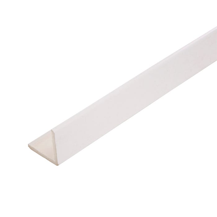 Baguette d'angle PVC cellulaire l.250 x H.2,5 x Ep.2,5 cm