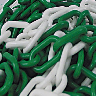 Chaine plastique verte/blanche n°8 - TALIAPLAST