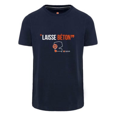 T-shirt de travail marine "Laisse béton" T.S - PARADE