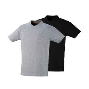 Lot de 2 T-shirt gris / noir T.L - KAPRIOL