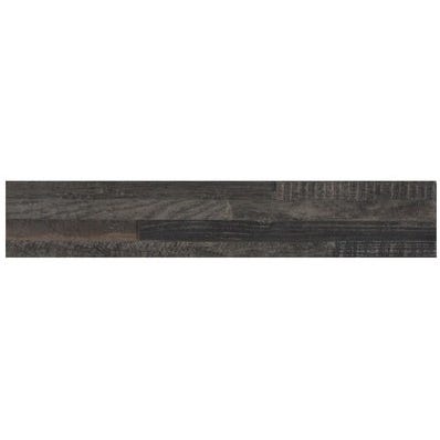 Plaquette de parement grès cérame émaillé 7,5x38,5cm Samuraï noir