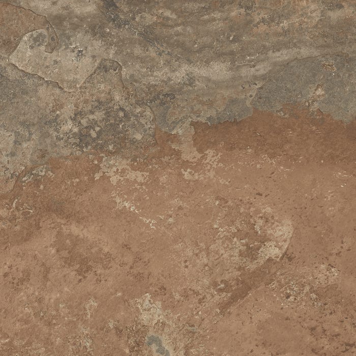 Carrelage sol extérieur effet pierre l.45 x L.45 cm - Tempelton Rust