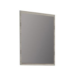 Miroir de salle de bain décor chêne grisé l.60 x H.80 x Ep.2 cm Atlantis