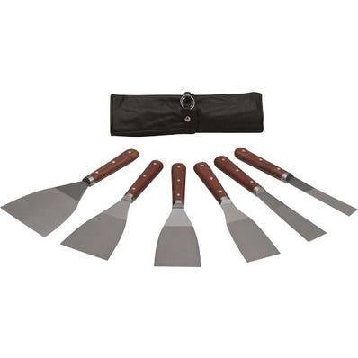 Trousse noire 6 couteaux anglais - NESPOLI