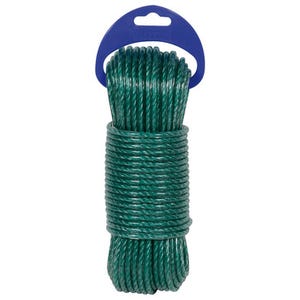 Corde cable polyéthylène plastique vert 5 mm Long.25 m