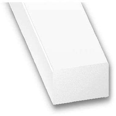 Rectangle PVC blanc 4 x 10 mm L.100 cm