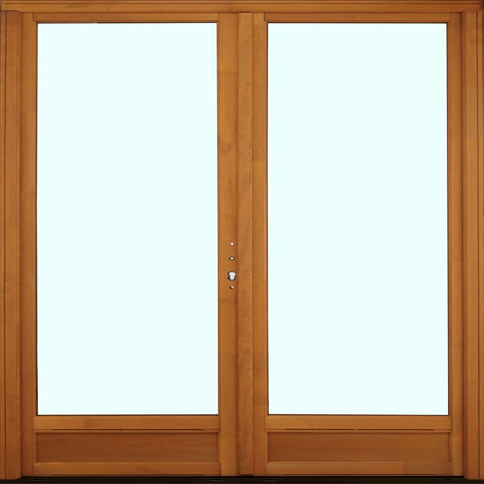 Porte-fenêtre bois H.215 x l.120 cm ouvrant à la française 2 vantaux Pin