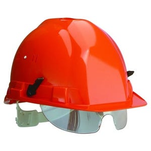 Casque de chantier orange RB40 lunette Visiocéanic - TALIAPLAST 