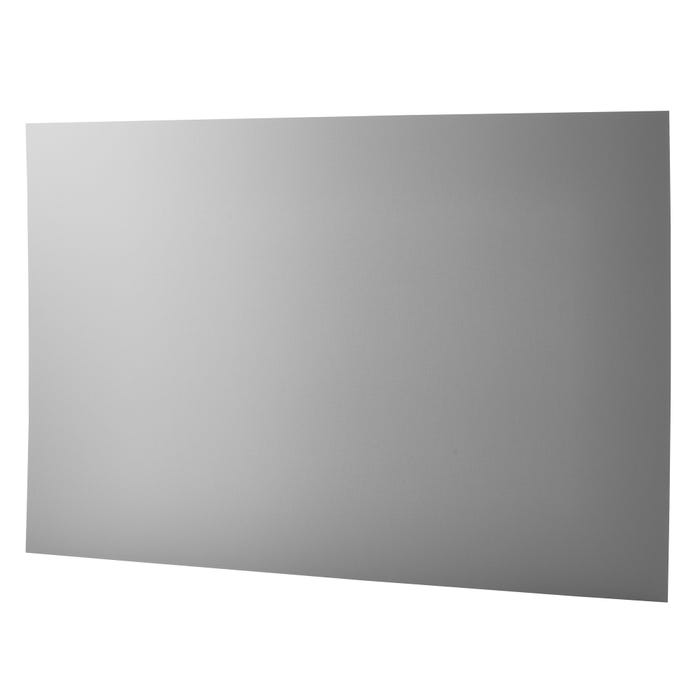 Panneau composite Noir Argent (L x l x Ép.)  120 x 80 x 0,3 cm 