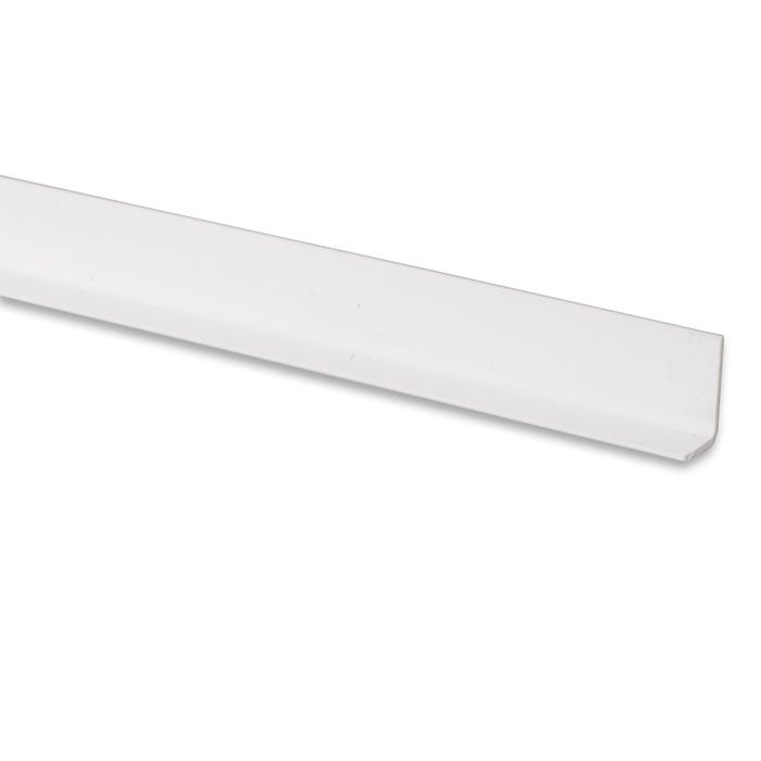 Cornière inégale PVC blanc 40x10mm L. 200 cm
