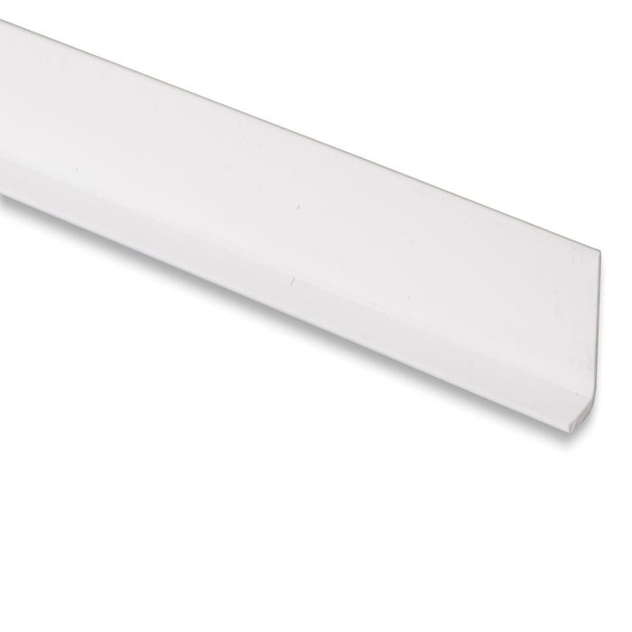 Cornière inégale PVC blanc 40x10mm L. 200 cm - CQFD