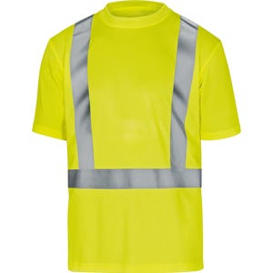 T-shirt de travail haute visibilité jaune T.L - DELTA PLUS