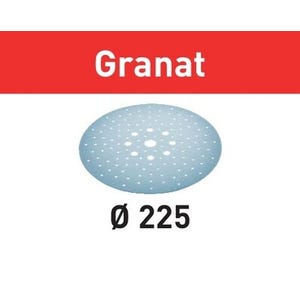 Abrasif STF Diam.225 mm/128 Grain P240 GR/25 Granat - FESTOOL