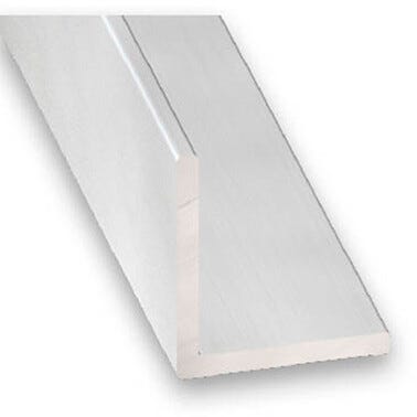Cornière aluminium brut argent 40 x 40 x 1,5 mm L.250 cm