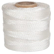 Cordeau drisse polypropylène blanc Long.25 m Diam.2,5 mm
