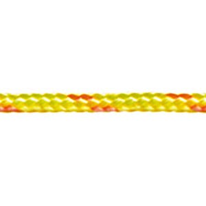 Cordeau polyester jaune Long.1 m Diam.4 mm
