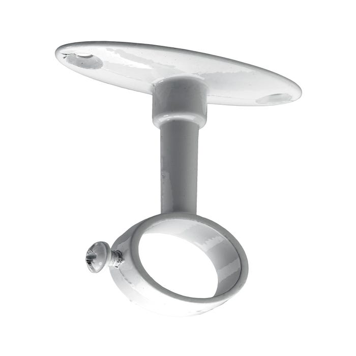 Support pour tube rond Diam. 19 mm Blanc