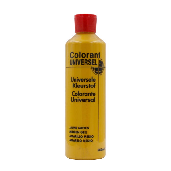 Colorant universel pour peinture aqueuse ou solvantée jaune moyen 250 ml - RICHARD COLORANT
