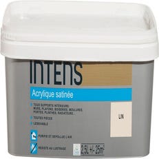 Peinture intérieure multi-supports acrylique monocouche satin lin 2,5 L - INTENS