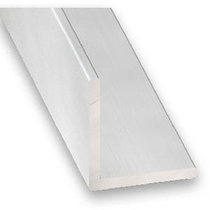 Cornière aluminium brut argent 10 x 10 x 1 mm L.250 cm