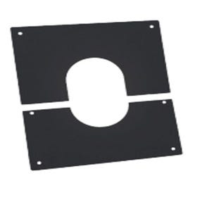 Plaque propreté noir 400 x 400 mm Diamètre 80 Apollo