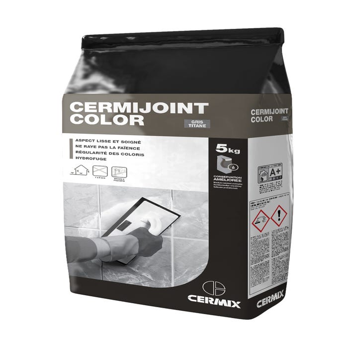 Mortier joint Cermijoint Color Gris Alu - Sac de 5kg CERMIX