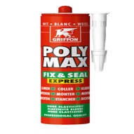 Mastic colle de montage blanc 425 g Polymax Fix & Seal - GRIFFON