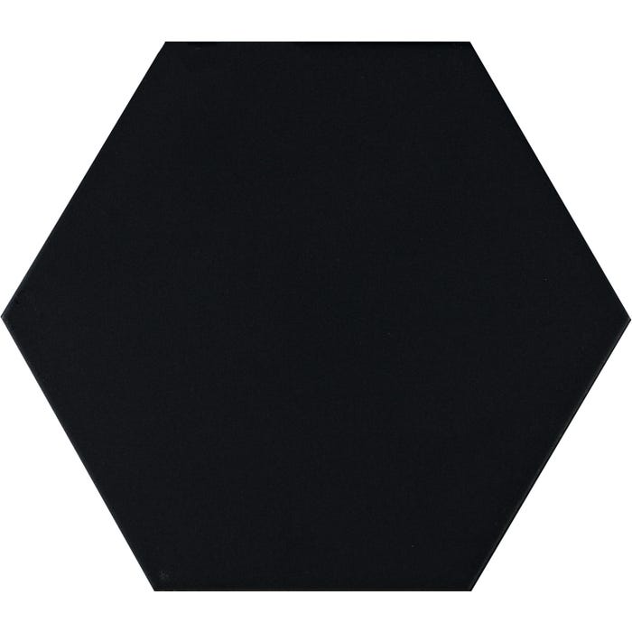 Carrelage sol intérieur effet marbre 19,8x22x8 cm - FLAT BLACK