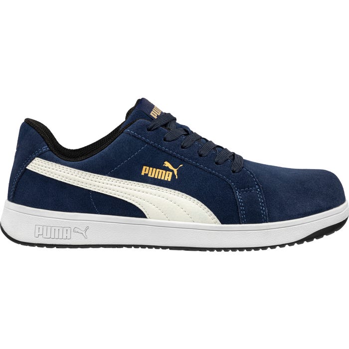 CHAUSSURE BASSE ICONIC SUEDE BLEU T48