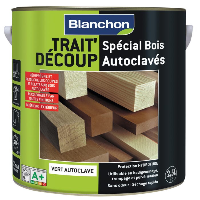 Traitement bois autoclave brun 2,5 L Trait'Découp - BLANCHON