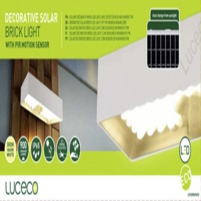 Applique murale solaire blanc H.11xl.21 cm - LUCECO