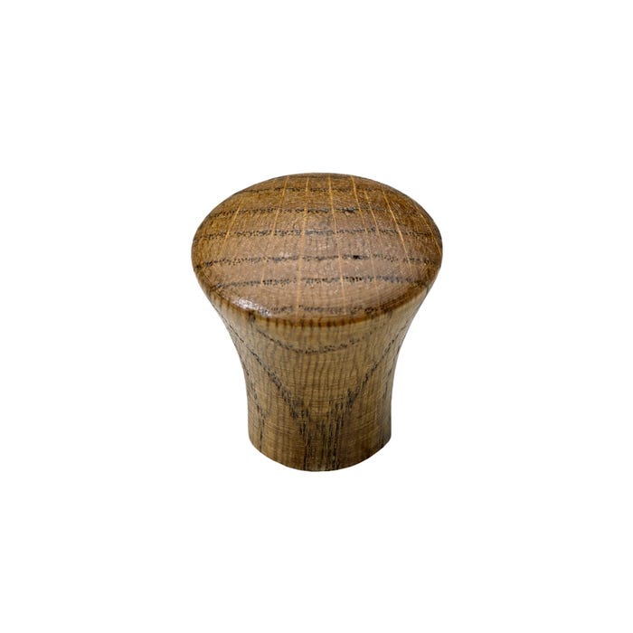 Bouton en bois de chêne rustique Diam.25 mm