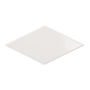 Faïence blanc brillant uni l.10 x L.20 cm Diamond