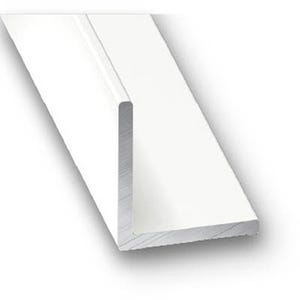 Cornière aluminium laqué blanc 20 x 20 mm L.250 cm