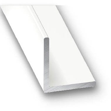 Cornière aluminium laqué blanc 20 x 20 mm L.250 cm - CQFD